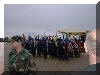 The Flag Bearer Flight leaves the parade field.