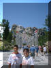 Yun Hee and Trebor in front of Mt. Rushmore.